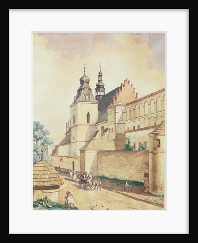 In Front of the Norbertine Monastery, Kozienice, 1857 by Walery Eljasz-Radzikowski