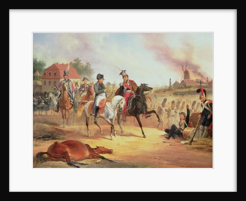 Napoleon and Prince Joseph Poniatowski at the Battle of Leipzig, 19th October 1813, 1837 by January Suchodolski