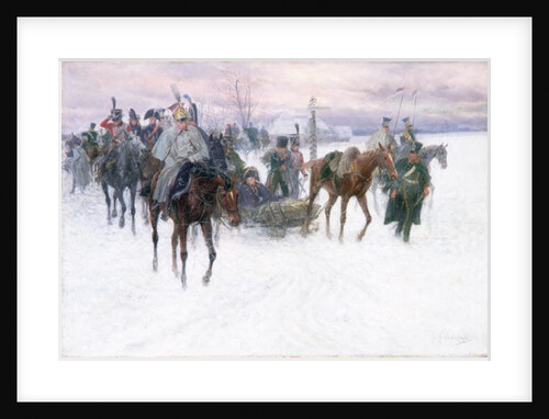 Napoleon's Troops Retreating from Moscow, 1888-89 by Jan van Chelminski