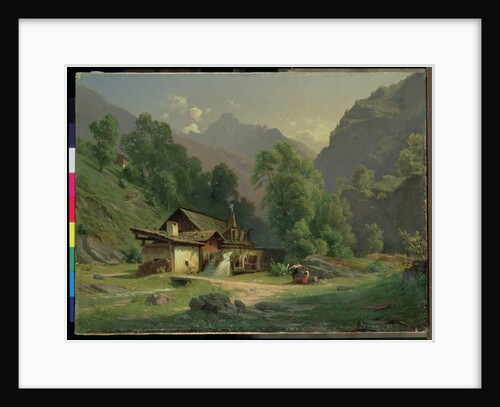 Blacksmith's House in a Valley, 1857 by Theodor Blatterbauer