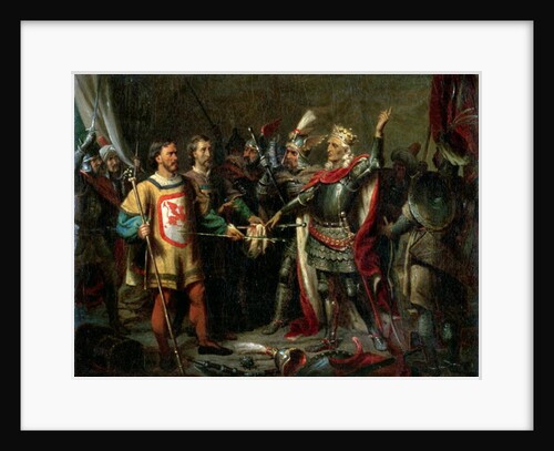 Wladyslaw II Jagiello before the Battle of Tannenberg, 15th July 1410, 1854 by Maksymiljan Antoni Piotrowski