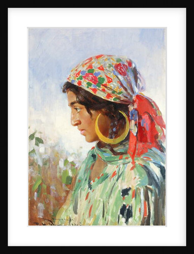 Gipsy Girl, Marusia Kwiek, c.1920 by Feliks Michal Wygrzywalski