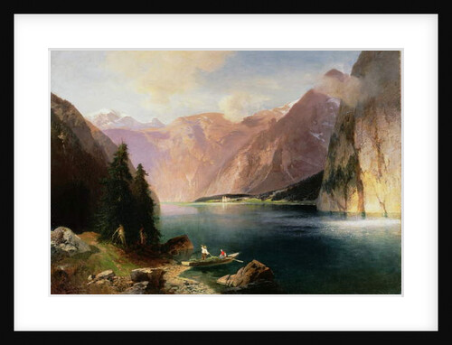 Koenigssee by Heinrich (fl.1866-1894) Hiller
