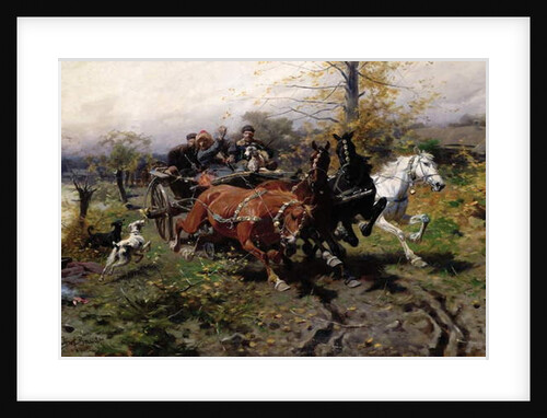 Speeding Chariot, c.1900 by Jozef Brandt