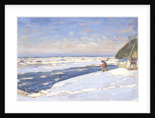 Winter in Osieku, c.1920 by Julian Falat