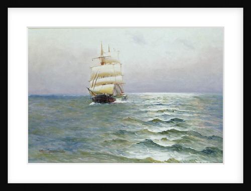 Tall Ship by Alfred Serenius Jensen