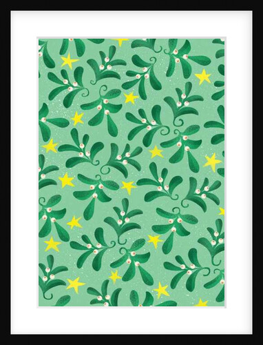 Green Christmas pattern, 2016 by Runa Anastasiya Rudaya