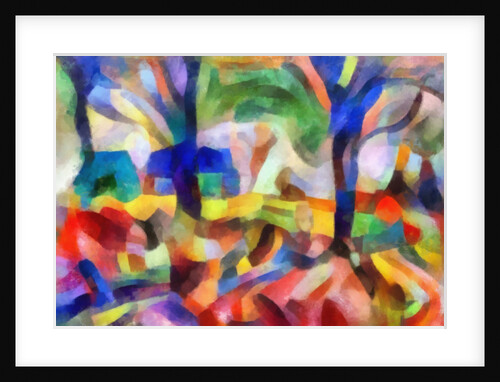 Blue trees, 2017 by Alex Caminker