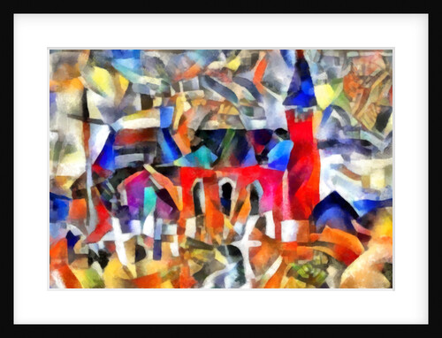 Blue-red landscape, 2017 by Alex Caminker