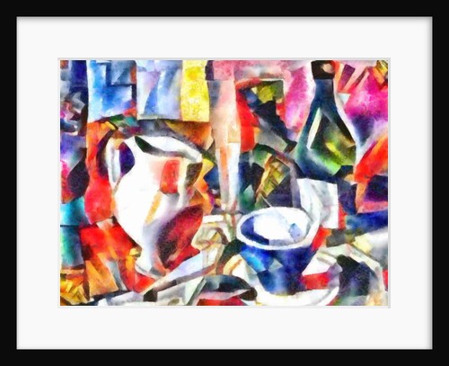 Still life with a bottle, 2017 by Alex Caminker