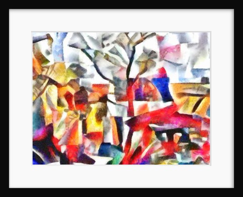 Landscape with lonely tree, 2017 by Alex Caminker