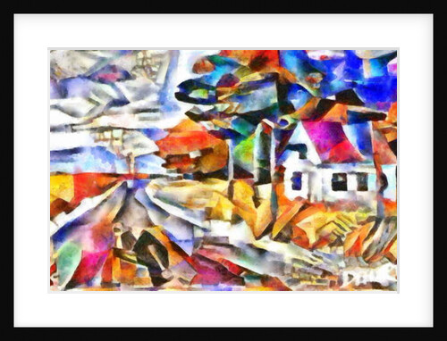 The road around the field, 2017 by Alex Caminker