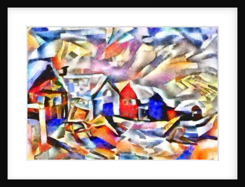 Colored buildings ,2017 by Alex Caminker