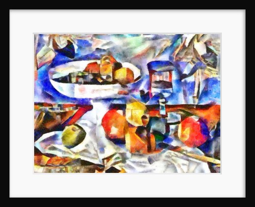 Fruits and glass, 2017 by Alex Caminker