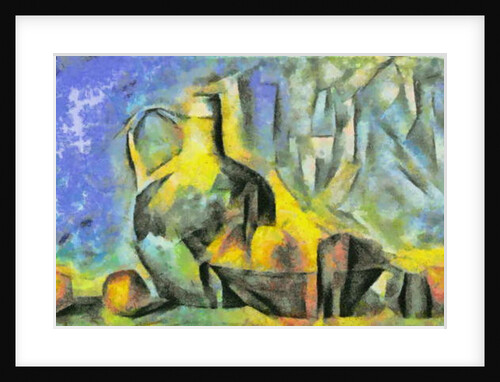 In blue № 6, 2017 by Alex Caminker