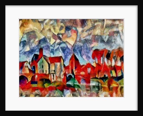 In the red #1, 2017 by Alex Caminker