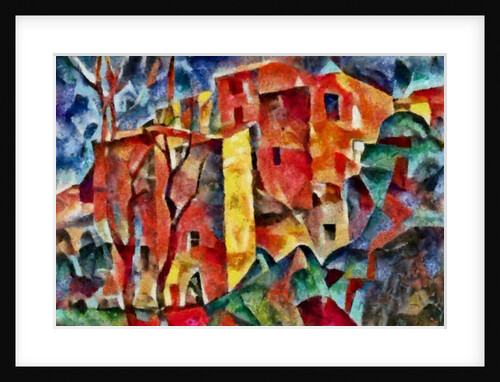 In the red #4, 2017 by Alex Caminker