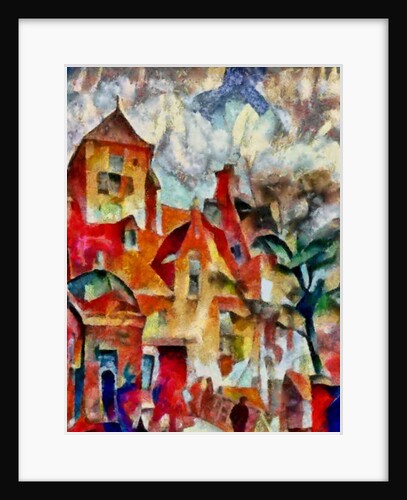 In the red #5, 2017 by Alex Caminker