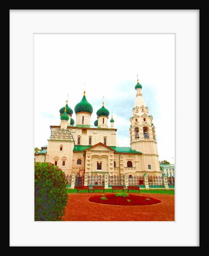 Cathedral with the green domes, 2017 by Alex Caminker