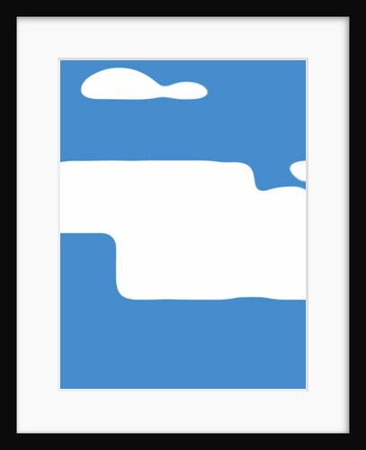 Improvisation with blue and white, 2017 by Alex Caminker