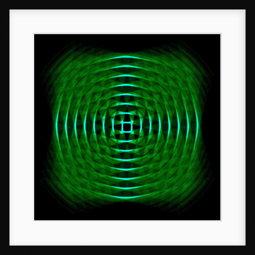 Optical geometric in green, 2017 by Alex Caminker