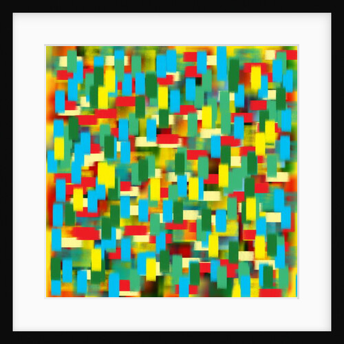 Vertical puantilism blue, 2019 by Alex Caminker