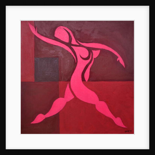Study of Figure in Cubic Space Pink Version, 2015 by Guilherme Pontes