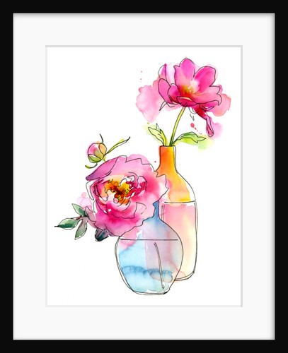 Peony in vases, 2016 by John Keeling
