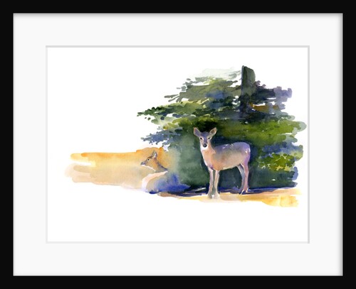 Two Deer, 2014 by John Keeling