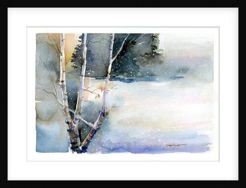 Birch in Winter, 2015 by John Keeling