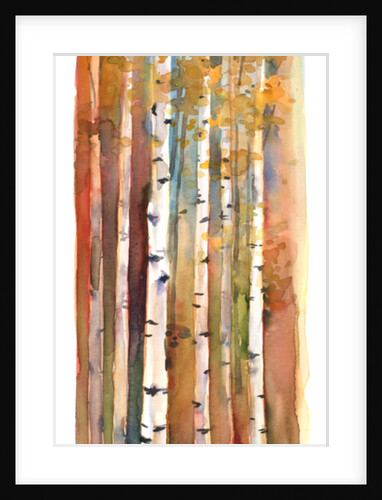 Birches in Autumn, 2013 by John Keeling