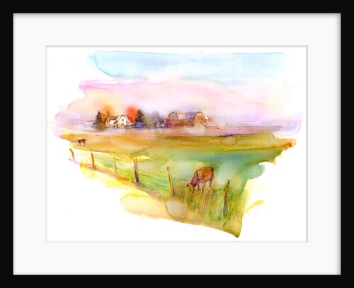 Country scene with cows, 2016 by John Keeling