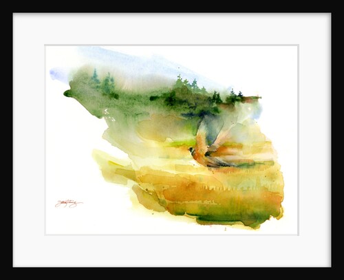 Pheasant in flight, 2015 by John Keeling