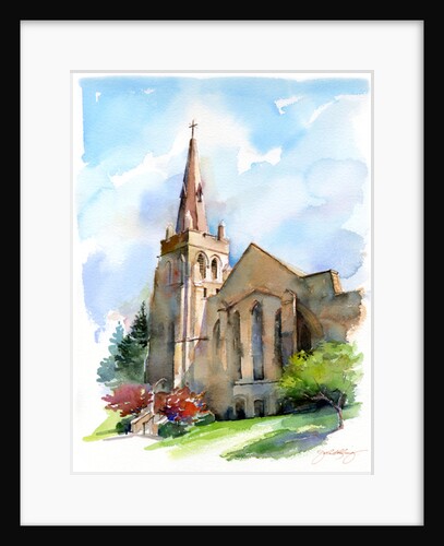Church with steeple, 2016 by John Keeling