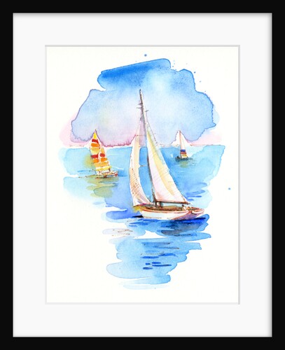 Sailboats, 2017 by John Keeling