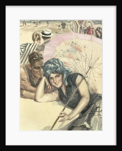 The First Pebble, 1925 by Harrison Fisher
