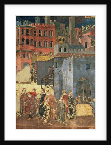 Good Government in the City,1338-40 by Ambrogio Lorenzetti