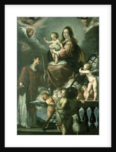 Madonna and Child with the Infant St. John the Baptist and St. Lawrence and Angels, 1629 by Bernardo Strozzi