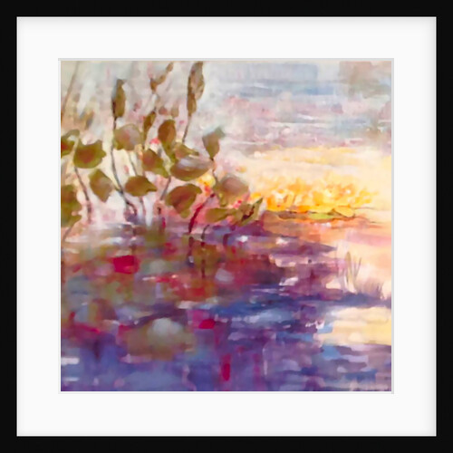 gold and pink reflections, 2014 by Mary Smith