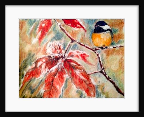 little bird in the winter, 2017 by Mary Smith