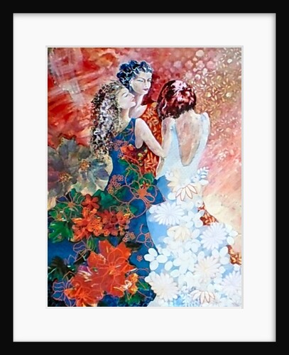 Ladies in floral dresses, 2017 by Mary Smith