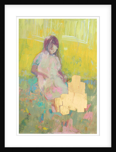 Girl and Building Blocks, 2016 by David McConochie