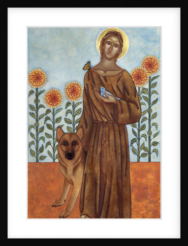 Saint Francis and the Wolf of Gubbio, 2009 by Jodi Simmons