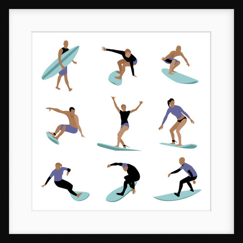 Surfers, 2017 by Claire Huntley
