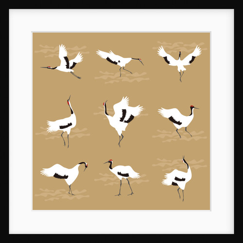 Oriental Cranes, 2017 by Claire Huntley