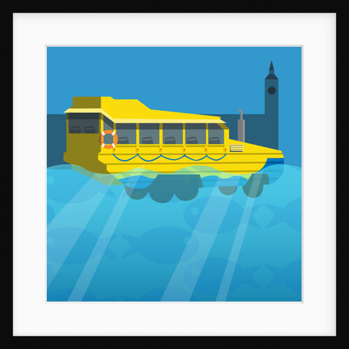 Amphibious London Duck Tour Bus, 2017 by Claire Huntley
