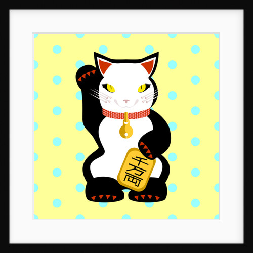 Maneki Neko Lucky Cat, 2017 by Claire Huntley