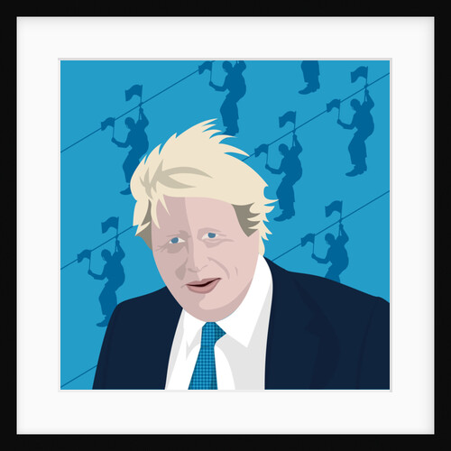 Boris Johnson and the zip wire, 2017 by Claire Huntley