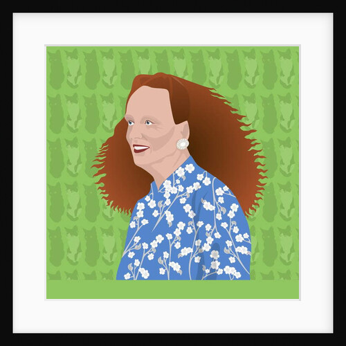 Portrait of Grace Coddington, Creative Director of US Vogue, 2017 by Claire Huntley