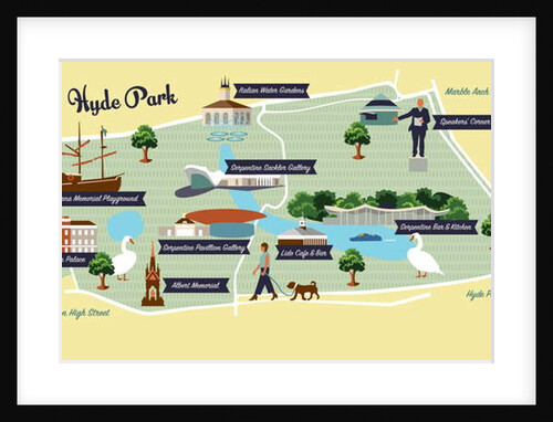 Map of Hyde Park, 2017 by Claire Huntley